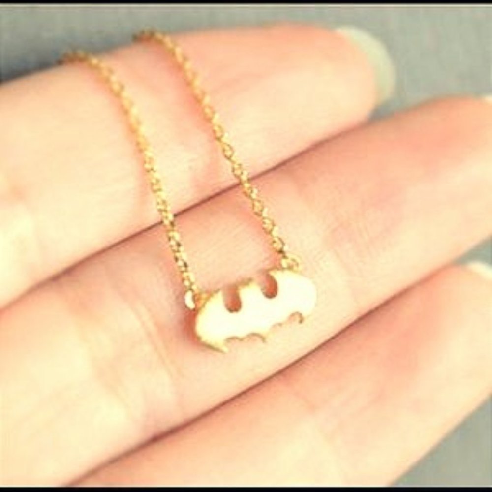 Gold Batman Necklace